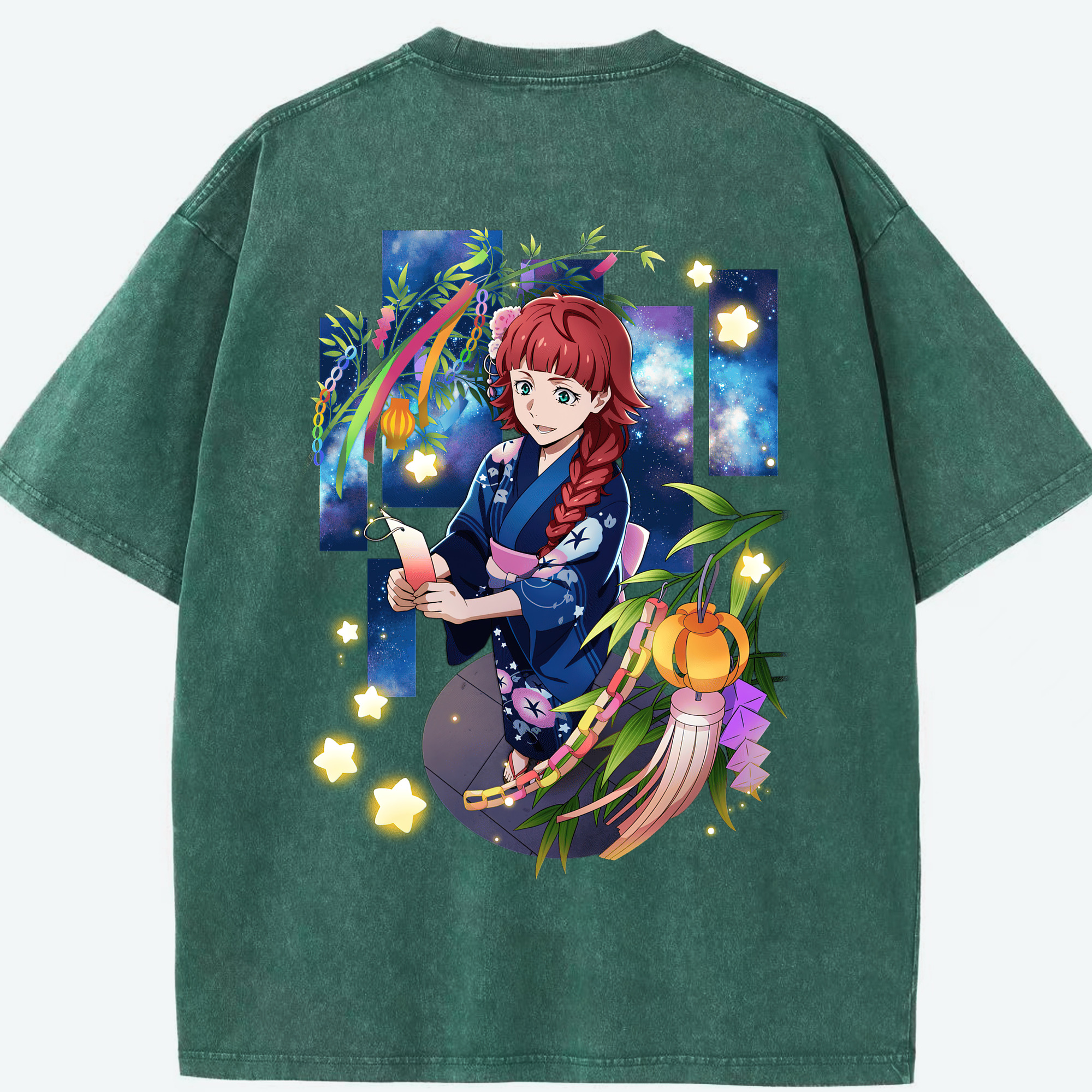 （画像用） 文豪ストレイドッグス Bungo Stray Dogs 綿100% ヴィンテージ風 半袖Tシャツ（背面プリント）